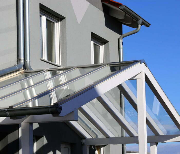 Glass Porch Roof